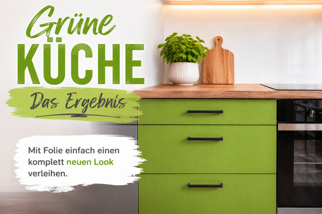 Grüne Küche folieren – moderne Natürlichkeit für dein Zuhause