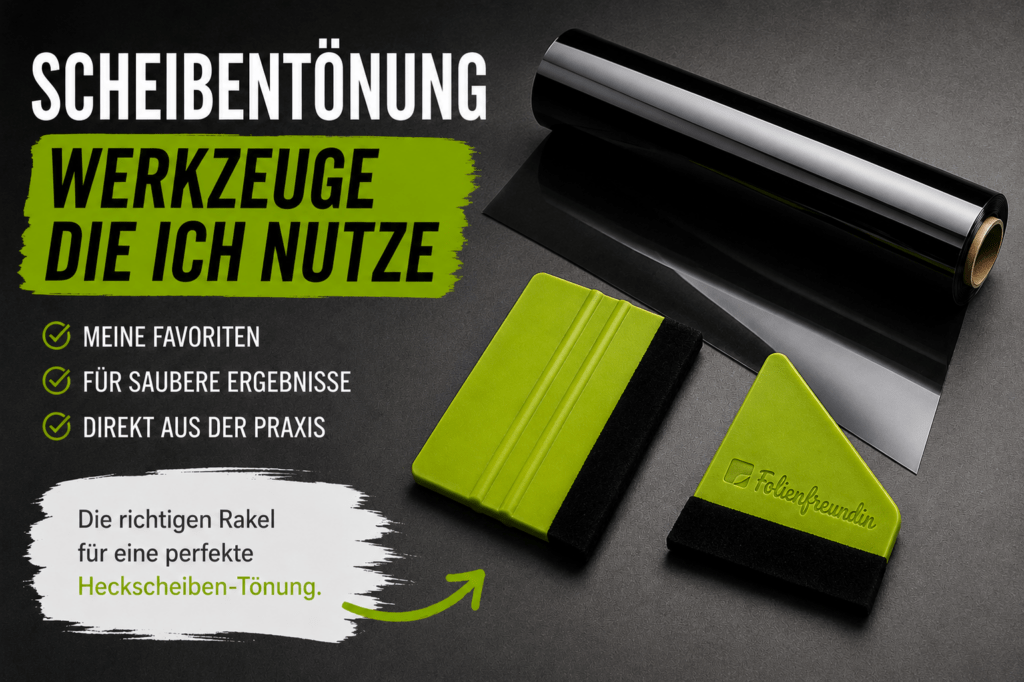 Heckscheiben tönen: Diese Werkzeuge & Folien nutzt Folienfreundi aktuell selbst