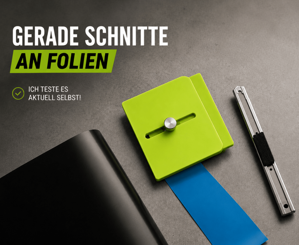 Gerade Schnitte an Folien – dieses Tool teste ich aktuell selbst.