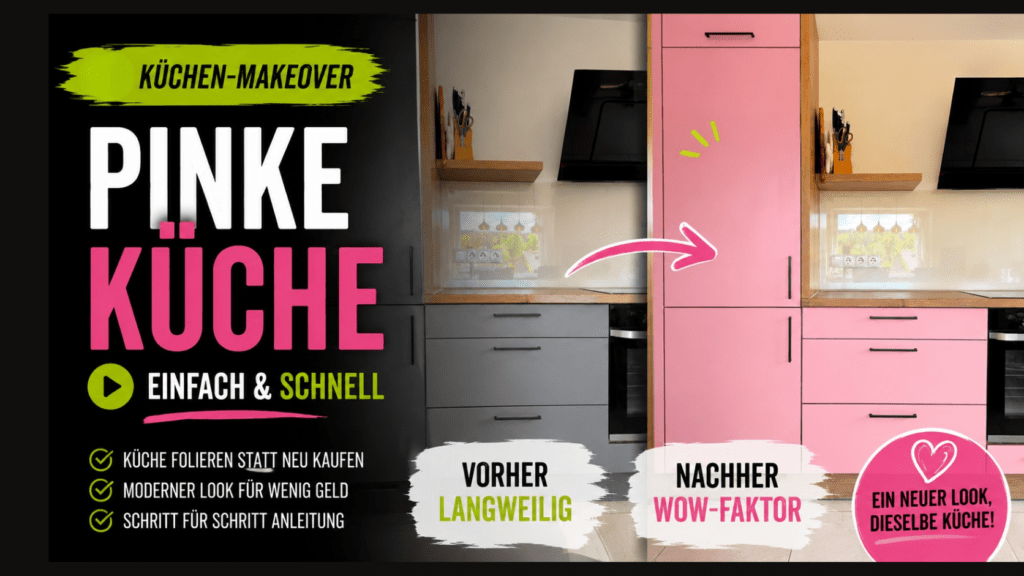 Eine pinke Küche folieren – mutig, modern und ein echter Blickfang